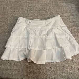 Ivivva white tennis skirt